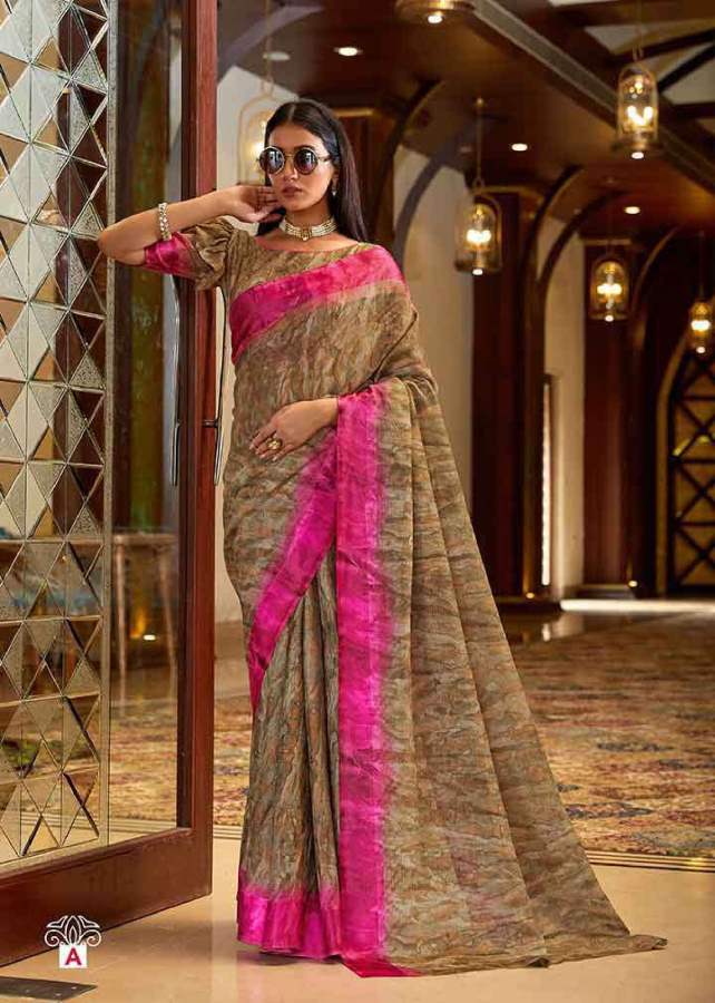Shangrila Kashish Brasso 7 Fancy Party Wear Printed Designer Saree Collection